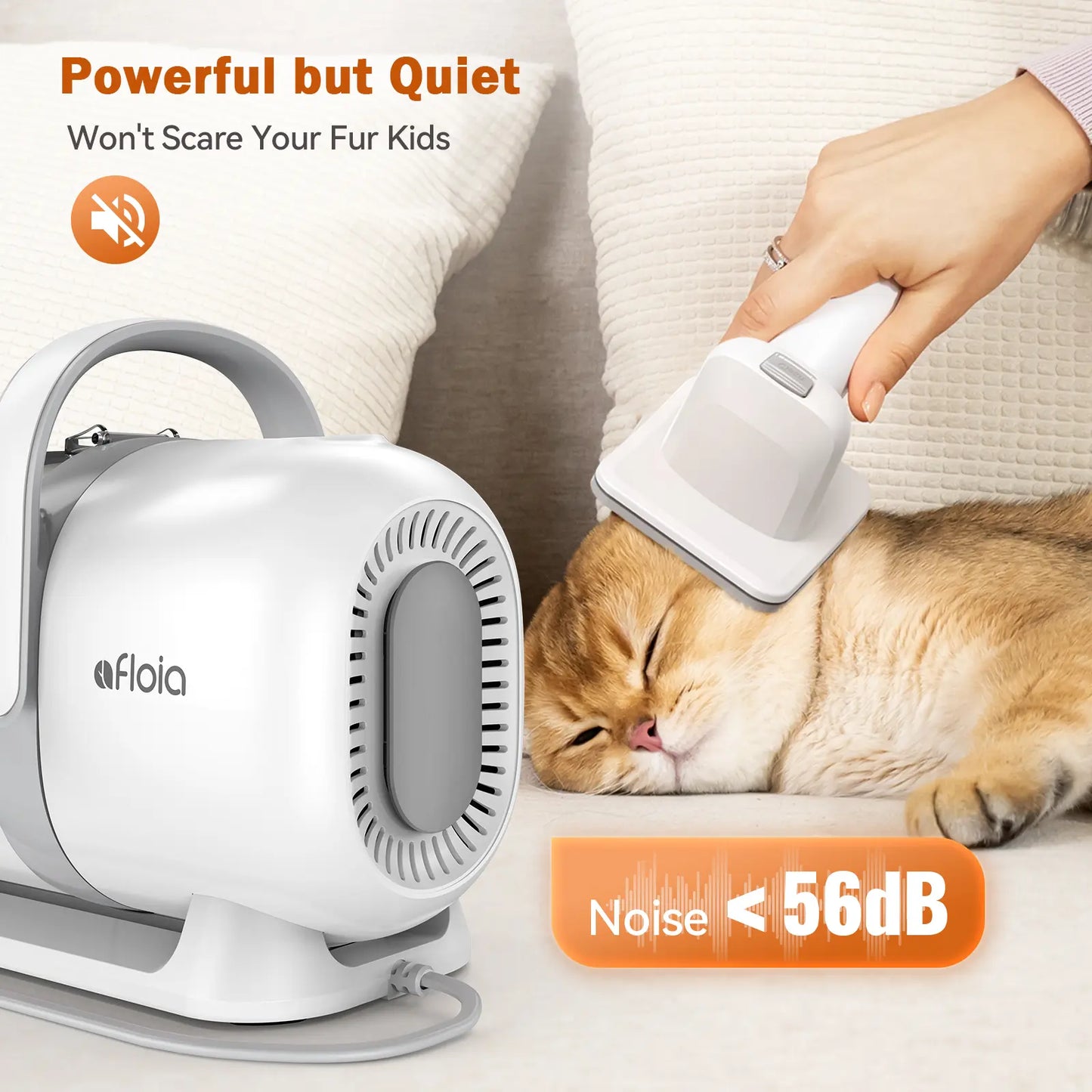 【Limitedtimeflashsale】Afloia Dog Grooming Kit, Pet Grooming Vacuum & Dog Clippers & Dog Brush for Shedding with Vacuum Grooming Tools, Petlovers Low Noise Dog Vacuum Hair Remover Pet Grooming Supplies Paw Trimmer Summervibes