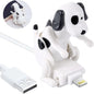 Funny Dog Charging Cable , Smartphone Funny USB Cable, USB Data Transmission, Mini Graduation Season Gift, Presents for Charging of Mobile Phones, Compatible with Type-C/Lightning