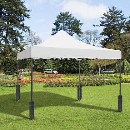 10X10 Pop up Canopy Tent - Adjustable Canopy, Quick Setup, 50+ UV Proof, Durable, Water Resistant Portable Commercial Gazebo for Home Party, Outdoor Activities,Summervibes