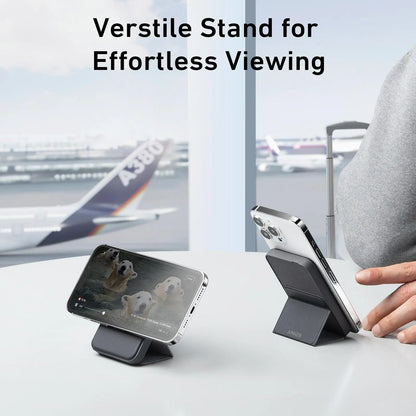 #Summervibes Anker Magnetic Power Bank, Built-In Foldable Stand, USB-C Port on the Side, 5,000Mah Capacity, Perfectly Compatible with Iphone 17/16/15/14/13 Series Summervibes
