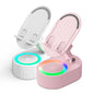 AKLLCCR Wireless Induction Audio Bluetooth Speaker 5In1 Cellphone Holder USB Emergency Rechargeable (5000Mah) Portable Power Mobile Tablet Stand with Colorful Ambient Light Gifts for Friend, Family