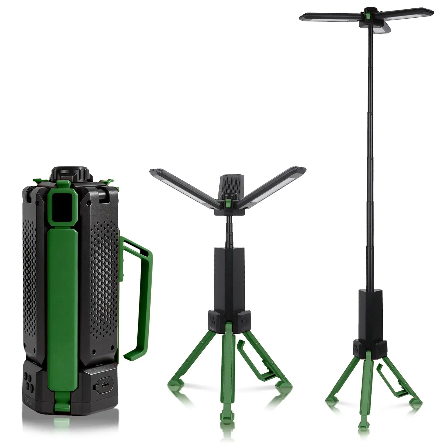 Culiding 15000Mah Rechargeable Telescopic Camping Light, Portable Flashlight & Lantern with Reinforced Tripod Base, Height Adjustable Dimmable Tent Light, Power Bank for Outdoor BBQ, Hiking, Job Site Outdoorfun