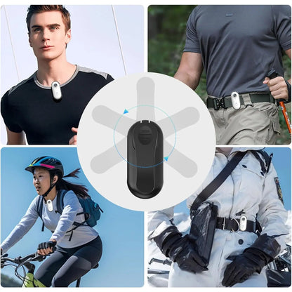 128G 4K Body Camera, Thumb Size Cam,Wearable Camera with 360°Rotatable Clip & Magnetic Clip,120 Minutes for Recording,Take for Lecture, Traveling,Pet Walking,Outdoors Activities