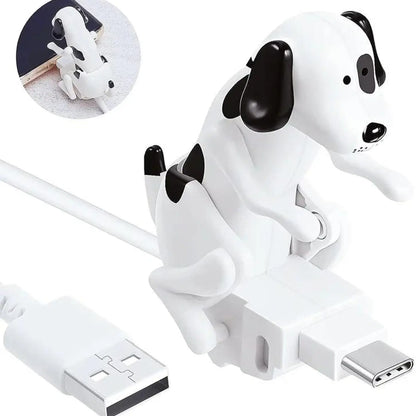 Funny Dog Charging Cable , Smartphone Funny USB Cable, USB Data Transmission, Mini Graduation Season Gift, Presents for Charging of Mobile Phones, Compatible with Type-C/Lightning