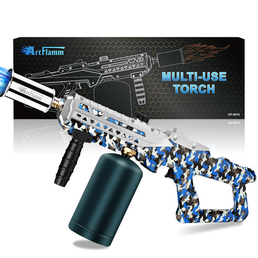 ARTFLAMM Powerful Propane Torch Gun, Multi-Use Torch with Adjustable Flame, Blow Torch for Campfire, Fire Pit Starter, Fun Gift (Propane Tank Not Included)