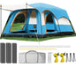 【Camping Essentials】2026 Extra Large 10-12 Person Family Tent Waterproof Instant Setup Oxford Polyester Lightweight Canopy with Mesh Windows & Double Doors - Camping Accessories for Outdoor Hiking Picnic Spacious Easy Pop up Glamping Gear Gifts