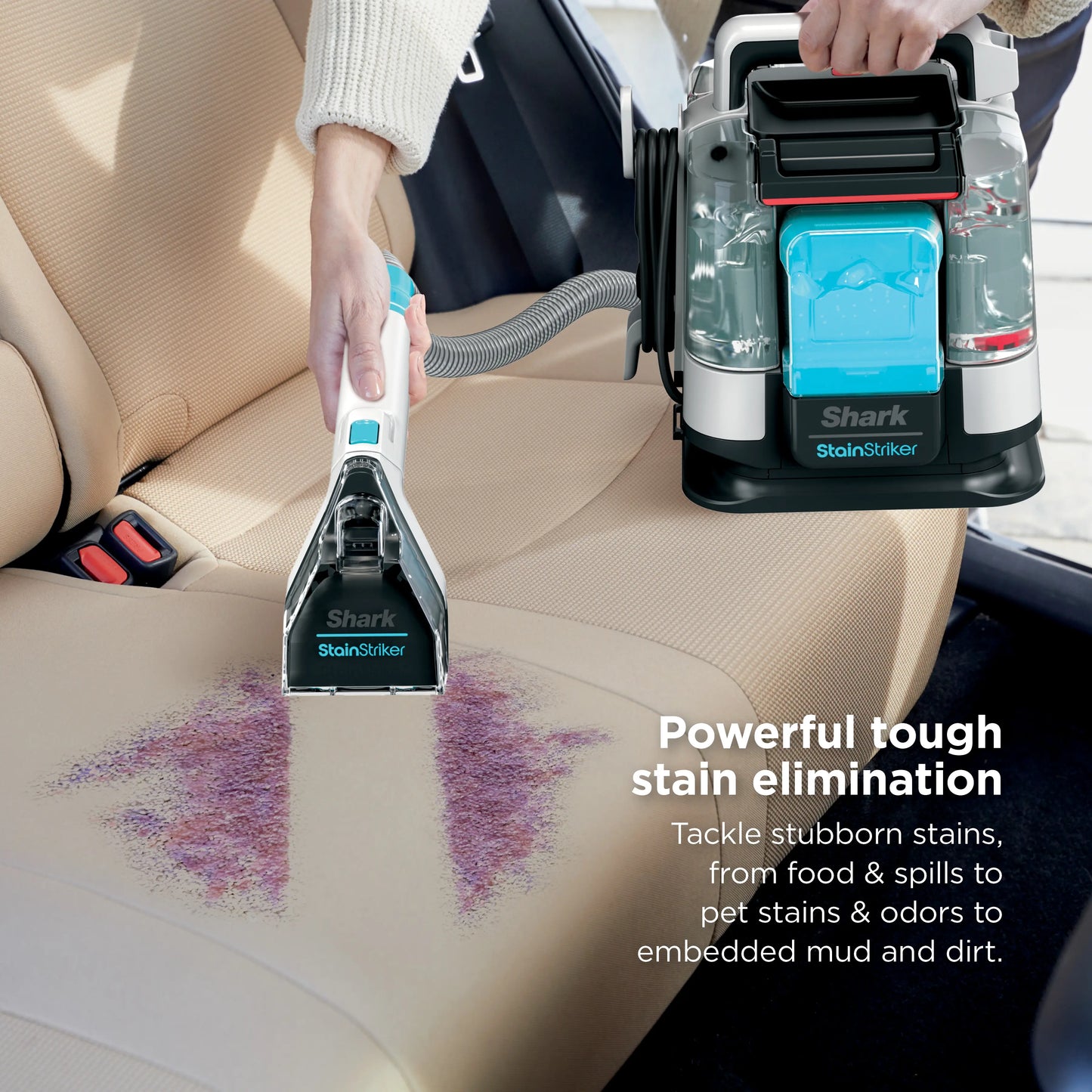 Shark Stainstriker Portable Carpet and Upholstery Cleaner - Spot, Stain, and Odor Eliminator - PX201