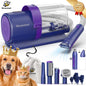 【Geoorood】 Geoorood Dog Grooming All-In-One Kit with Vacuum Brush 2.5L Large Pog, Stainless Steel Blades Lightweight Design 13Kpa Suction Force Portable Cleaning Set #Summervibes #Petlovers