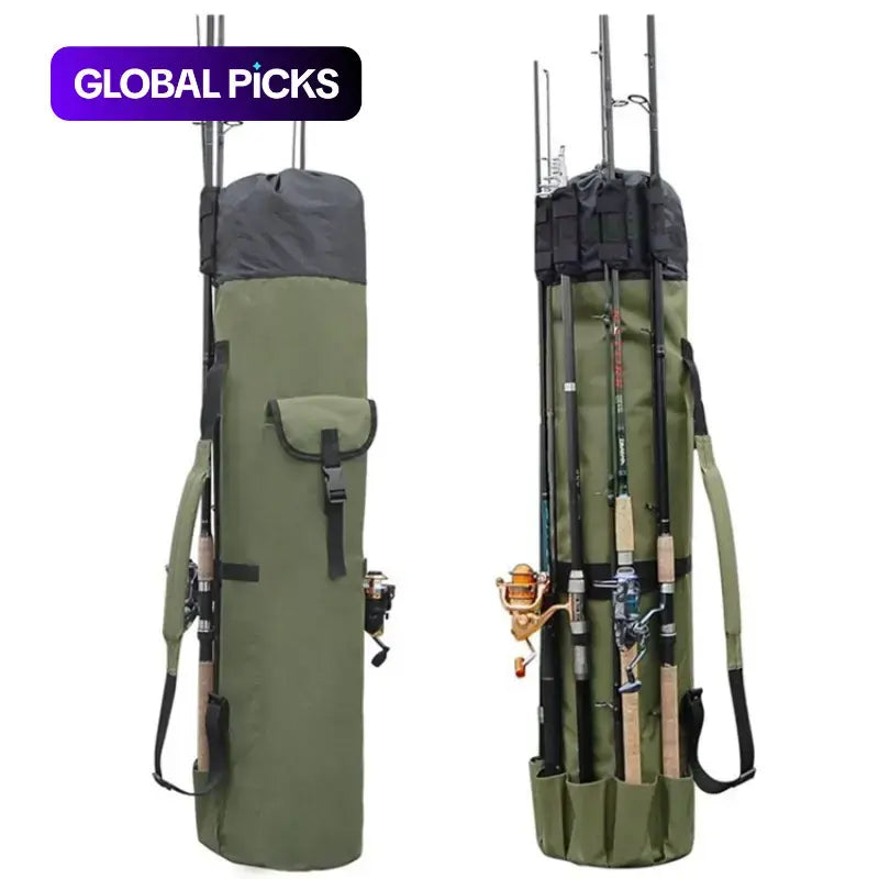Multi-Function Fishing Pole Bag, Portable Fishing Tool Organizing Bag, Outdoor Sport Fishing Accessory #GLOBAL PICKS