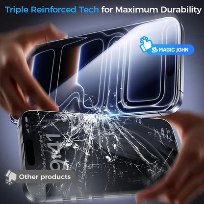 New MAGIC JOHN Premium Upgraded Privacy Screen Protector Dustproof Bubble-Free Design Ultra-Clear for Iphone & Samsung Summervibes