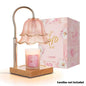 Candeldo Candle Warmer Lamp, Lily of the Valley Flower Lamp, Height Adjustable with Timer, 2 Bulbs Included, Flameless Fragrance Lamp for Home Bedroom Decor, Ideal Gift for Mom Birthday
