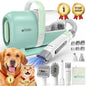 【Limitedtimeflashsale】Afloia Dog Grooming Kit, Pet Grooming Vacuum & Dog Clippers & Dog Brush for Shedding with Vacuum Grooming Tools, Petlovers Low Noise Dog Vacuum Hair Remover Pet Grooming Supplies Paw Trimmer Summervibes