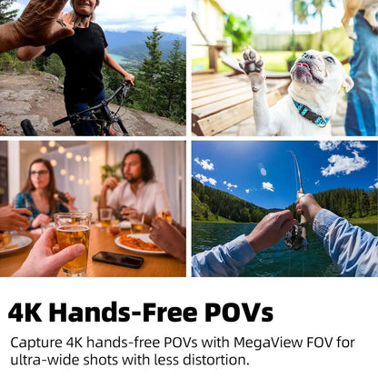 128G 4K Body Camera, Thumb Size Cam,Wearable Camera with 360°Rotatable Clip & Magnetic Clip,120 Minutes for Recording,Take for Lecture, Traveling,Pet Walking,Outdoors Activities
