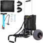 VEVOR Beach Dolly with Big Wheels for Sand, Summervibes,Summervibes, 29.9" X 15.4" Cargo Deck, W/ 12" BIG Wheels, 165LBS Loading Capacity Folding Sand Cart & 27" to 44.7" Adjustable Height, Heavy Duty Cart for Beach VEVOR Super Brand Day