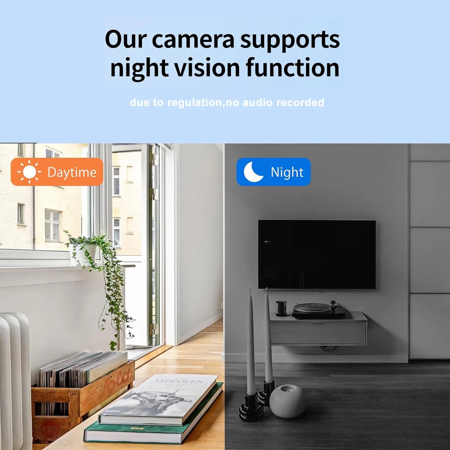 Camera Clock Wifi Camera Covert Nanny Video Recorder 4K Wireless Nanny Cam Indoor Home Office Security Night Vision Motion Detection