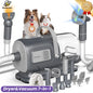 【Geoorood】 Geoorood Dog Grooming All-In-One Kit with Vacuum Brush 2.5L Large Pog, Stainless Steel Blades Lightweight Design 13Kpa Suction Force Portable Cleaning Set #Summervibes #Petlovers