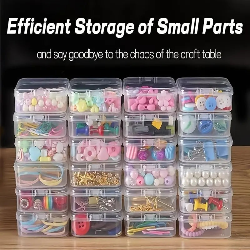 31Pcs Plastic Storage Box Set, Jewelry Organizer, Sturdy Storage Organizer, Jewelry Storage Unit, Bead Container, Rectangular Durable Material, Perfect for DIY Jewelry, Valentine'S Gift