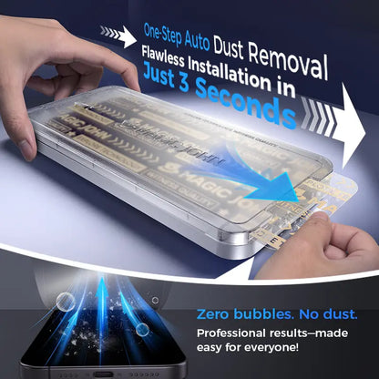 New MAGIC JOHN Premium Upgraded Privacy Screen Protector Dustproof Bubble-Free Design Ultra-Clear for Iphone & Samsung Summervibes