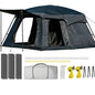 【Camping Essentials】2026 Extra Large 10-12 Person Family Tent Waterproof Instant Setup Oxford Polyester Lightweight Canopy with Mesh Windows & Double Doors - Camping Accessories for Outdoor Hiking Picnic Spacious Easy Pop up Glamping Gear Gifts