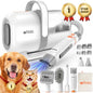 【Limitedtimeflashsale】Afloia Dog Grooming Kit, Pet Grooming Vacuum & Dog Clippers & Dog Brush for Shedding with Vacuum Grooming Tools, Petlovers Low Noise Dog Vacuum Hair Remover Pet Grooming Supplies Paw Trimmer Summervibes