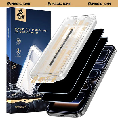 New MAGIC JOHN Premium Upgraded Privacy Screen Protector Dustproof Bubble-Free Design Ultra-Clear for Iphone & Samsung Summervibes