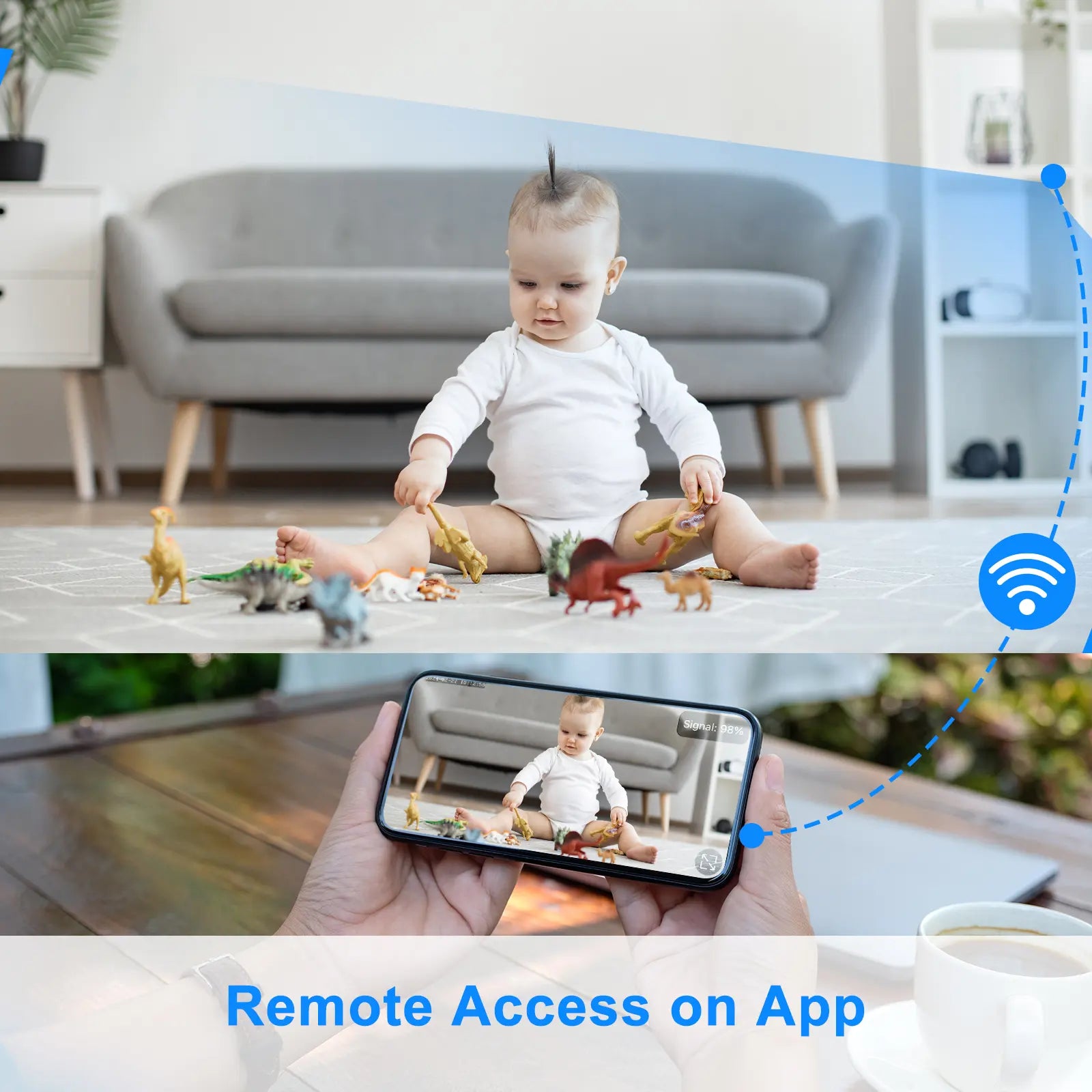 Camera Clock Wifi Camera Covert Nanny Video Recorder 4K Wireless Nanny Cam Indoor Home Office Security Night Vision Motion Detection