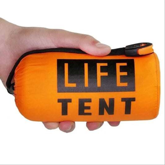Portable Tent, Waterproof Rainproof Folding Tent with Whistle & Paracord for Outdoor Camping Hiking, Valentine'S Day Gift