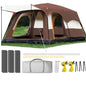 【Camping Essentials】2026 Extra Large 10-12 Person Family Tent Waterproof Instant Setup Oxford Polyester Lightweight Canopy with Mesh Windows & Double Doors - Camping Accessories for Outdoor Hiking Picnic Spacious Easy Pop up Glamping Gear Gifts