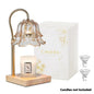 Candeldo Candle Warmer Lamp, Lily of the Valley Flower Lamp, Height Adjustable with Timer, 2 Bulbs Included, Flameless Fragrance Lamp for Home Bedroom Decor, Ideal Gift for Mom Birthday
