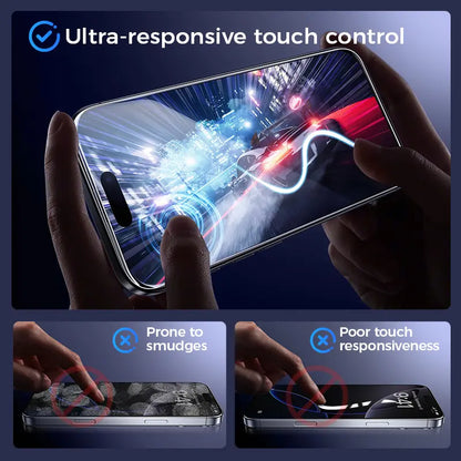 New MAGIC JOHN Premium Upgraded Privacy Screen Protector Dustproof Bubble-Free Design Ultra-Clear for Iphone & Samsung Summervibes