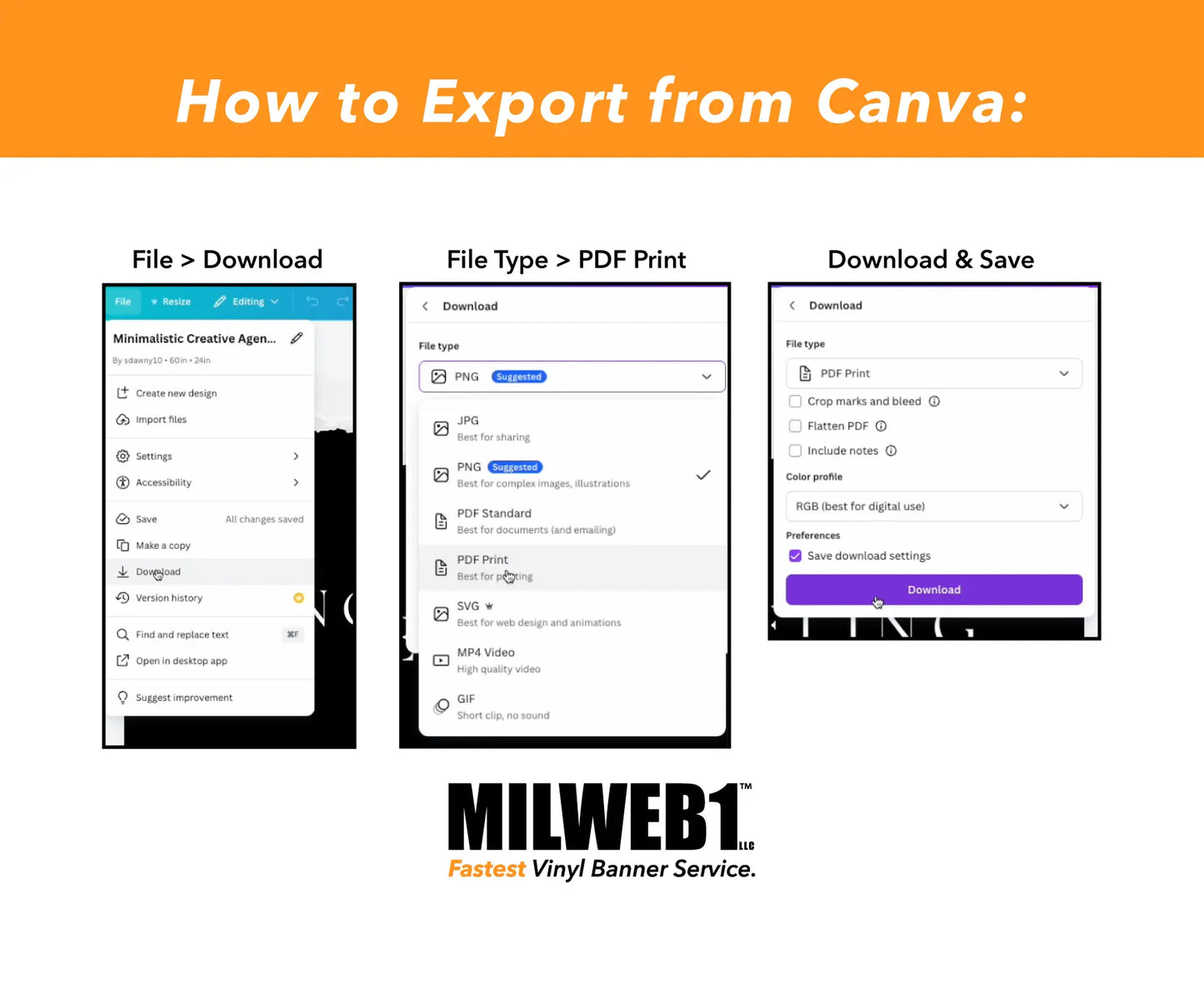 Milweb1 Tent Vinyl Banners