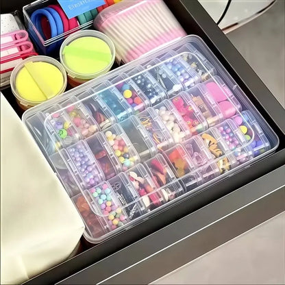 31Pcs Plastic Storage Box Set, Jewelry Organizer, Sturdy Storage Organizer, Jewelry Storage Unit, Bead Container, Rectangular Durable Material, Perfect for DIY Jewelry, Valentine'S Gift