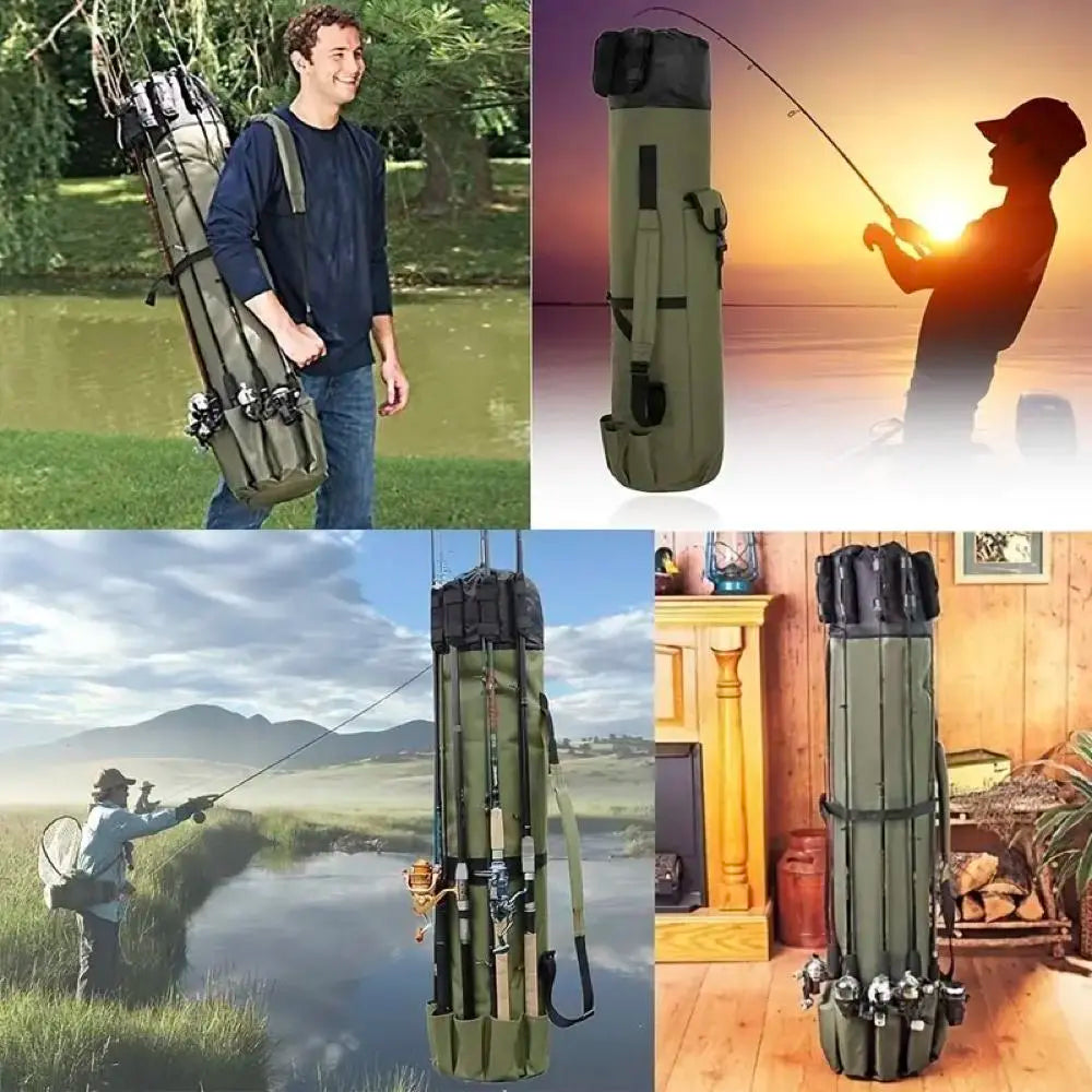 Multi-Function Fishing Pole Bag, Portable Fishing Tool Organizing Bag, Outdoor Sport Fishing Accessory #GLOBAL PICKS