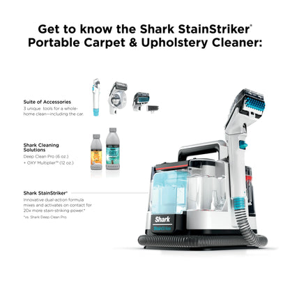 Shark Stainstriker Portable Carpet and Upholstery Cleaner - Spot, Stain, and Odor Eliminator - PX201