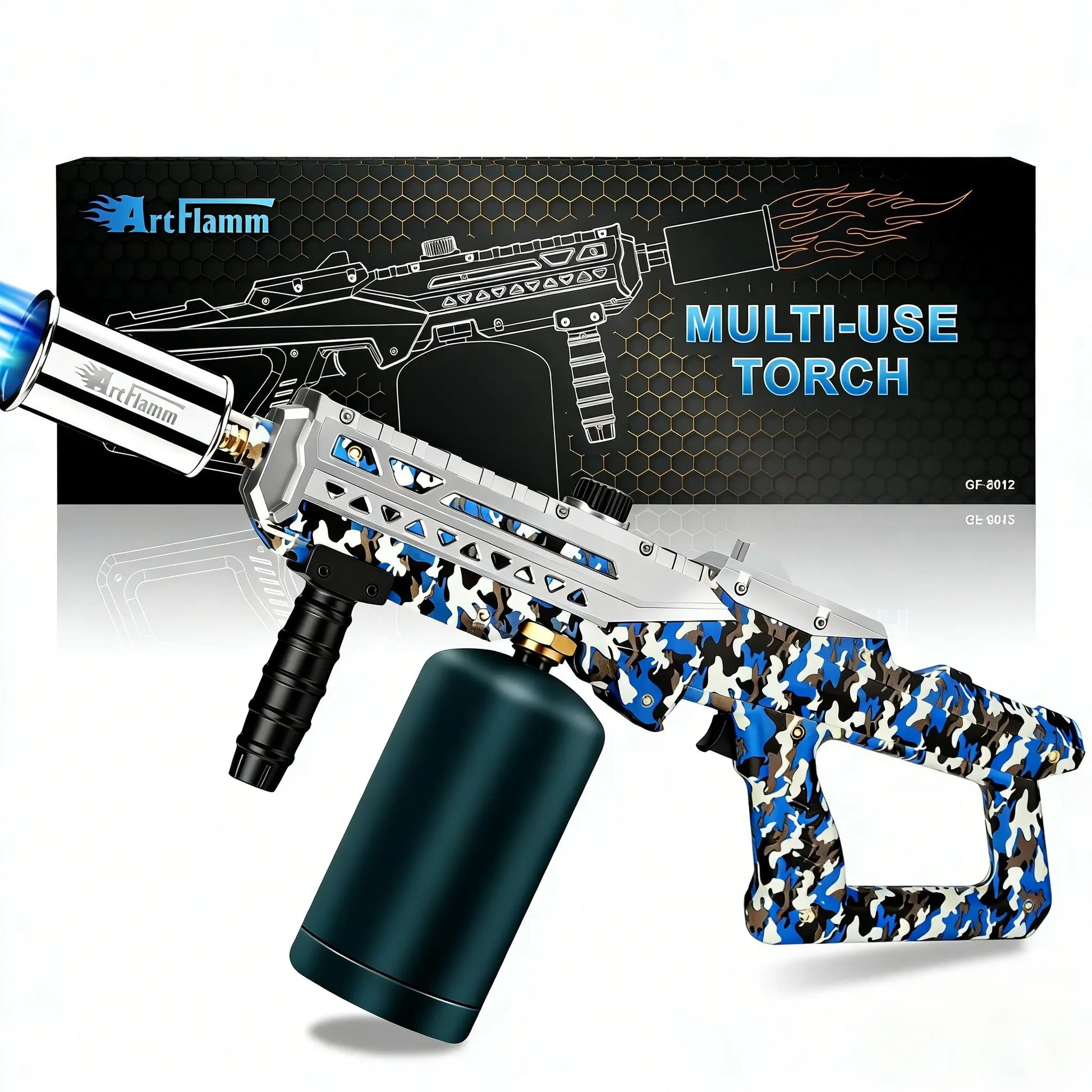 ARTFLAMM Powerful Propane Torch Gun, Multi-Use Torch with Adjustable Flame, Blow Torch for Campfire, Fire Pit Starter, Fun Gift (Propane Tank Not Included)